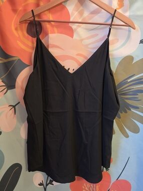 Express Black V-Neck Spaghetti Strap Camisole